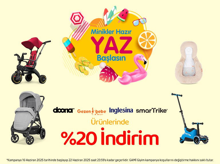 Doona, Inglesina, Gezenbebe ve Smartrike Markalı Ürünlerde %20 İndirim