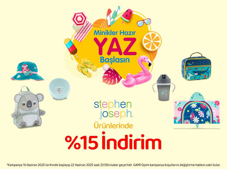 Stephen Joseph Markalı Ürünlerde %15 İndirim