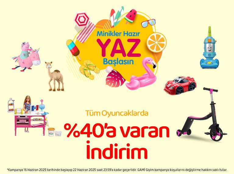 Tüm Oyuncaklarda %40'a Varan İndirim