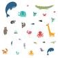  Duvar Stickerı Hayvanlar Dünyası