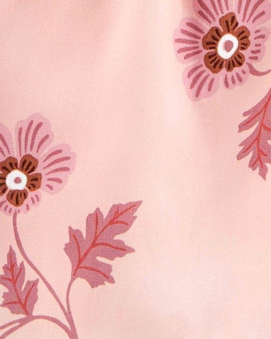 Kız Bebek Çiçek Desenli Kolsuz Elbise Pembe 192136969600 | Carter’s