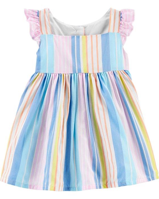 Kız Bebek Çizgili Kolsuz Elbise 194133051630 | Carter’s