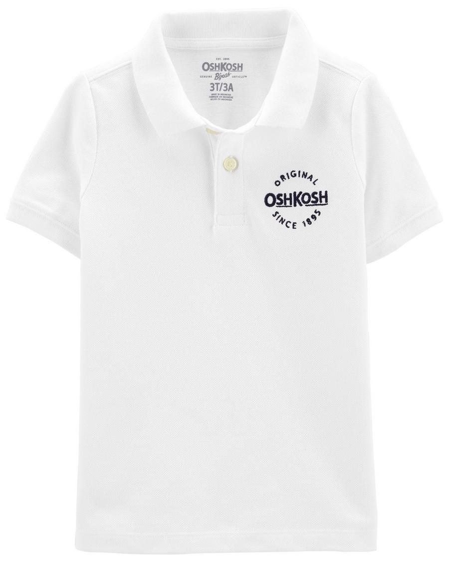 Erkek Çocuk Kısa Kollu Polo Yaka Tişört Beyaz 194133977800 | Carter’s