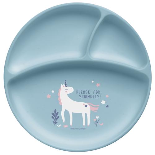  Silikon Alıştırma Tabağı Unicorn 6 Ay+