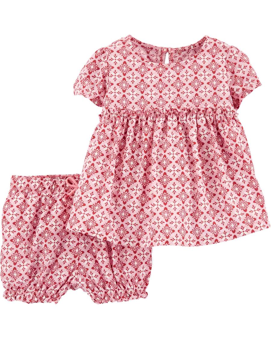 Kız Bebek Şort Bluz Set 2'li Paket 192136969068 | Carter’s