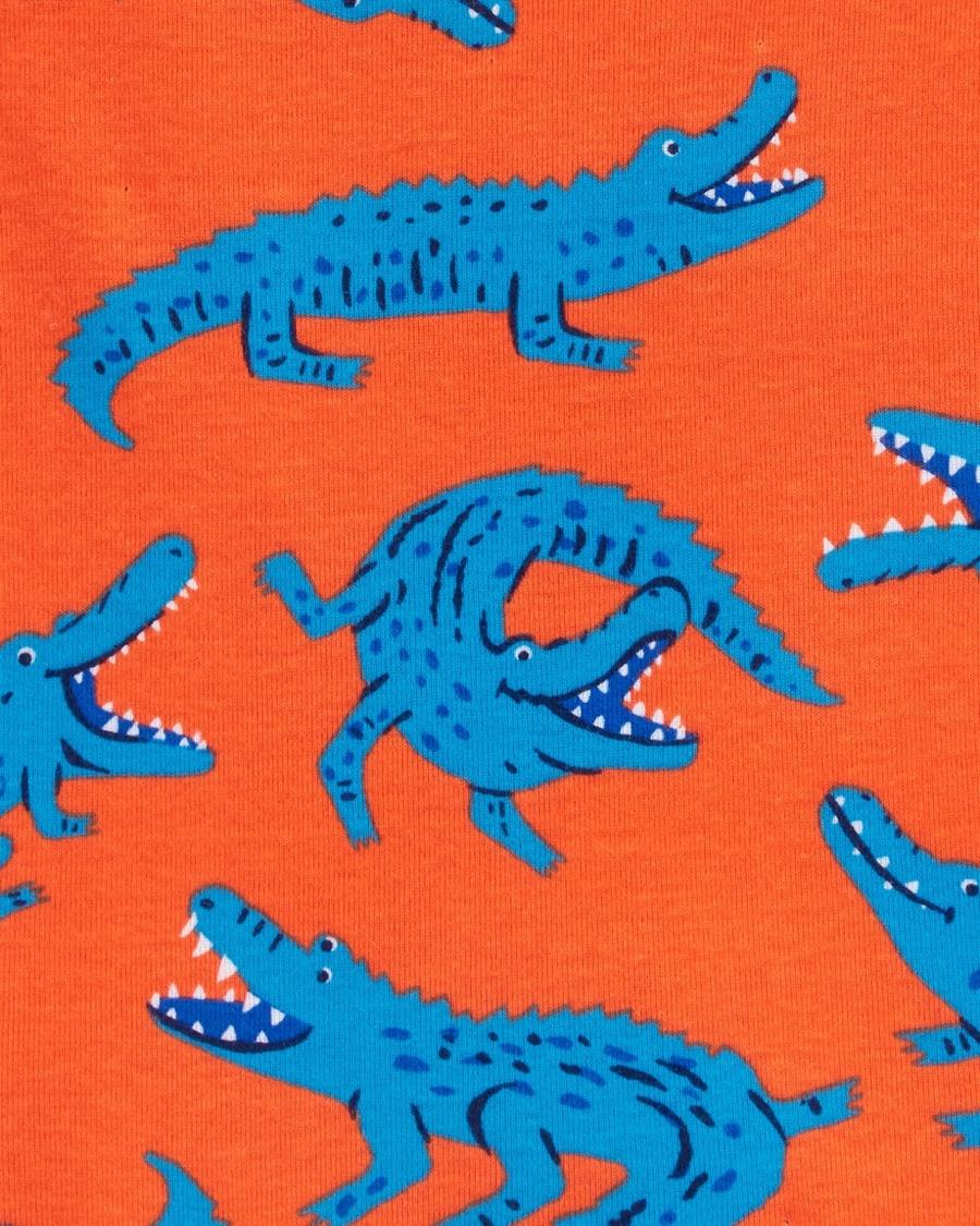 Erkek Çocuk Timsah Baskılı Pijama 4'lü Paket 194133959707 | Carter’s