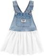 Kız Bebek Denim Salopet Elbise 192136757573 | Carter’s
