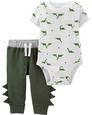 Erkek Bebek Dinozor Baskılı Body Pantolon Set 2'li Paket 192136791287 | Carter’s