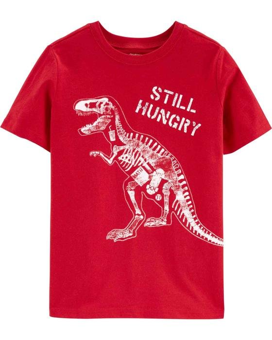 Erkek Çocuk Dinozor Baskılı Kısa Kollu Tişört Kırmızı 192136975120 | Carter’s