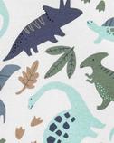  Erkek Bebek Dinozor Temalı Kısa Kollu Şort, Body ve Üst Set 3'lü Paket