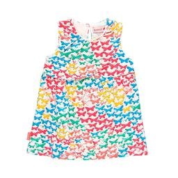  Boboli Kız Çocuk Kelebek Desenli Kolsuz Elbise
