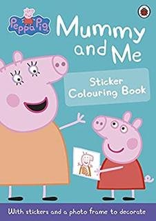  Peppa Pig İngilizce Kitap Mummy And Me Sticker Colourin 3 Yaş+