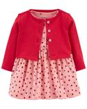 Kız Bebek Elbise ve Hırka Set 2'li Paket 194135098251 | Carter’s