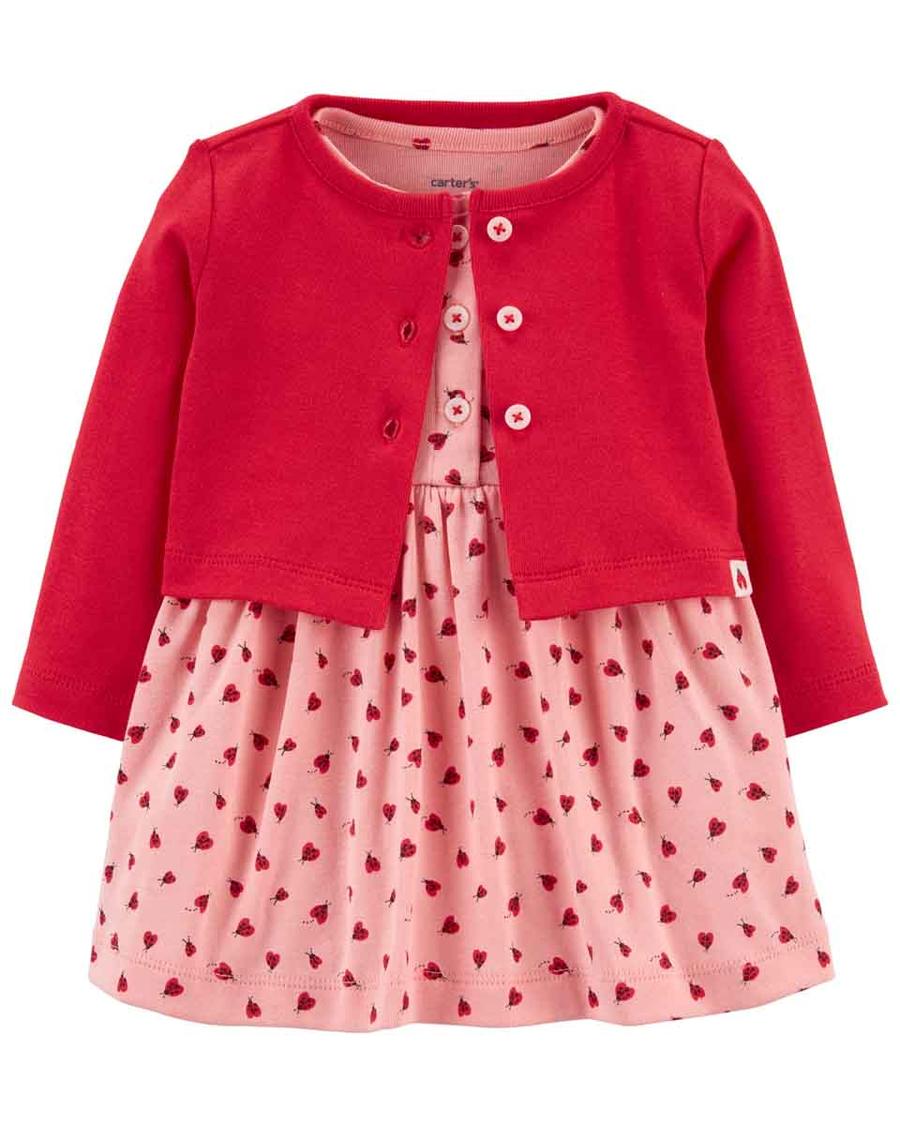 Kız Bebek Elbise ve Hırka Set 2'li Paket 194135098251 | Carter’s