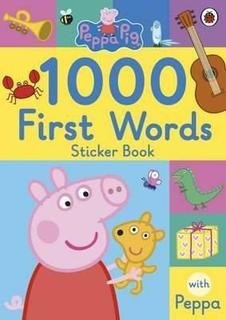  Peppa Pig İngilizce Kitap 1000 First Words Sticker Book 3 Yaş+