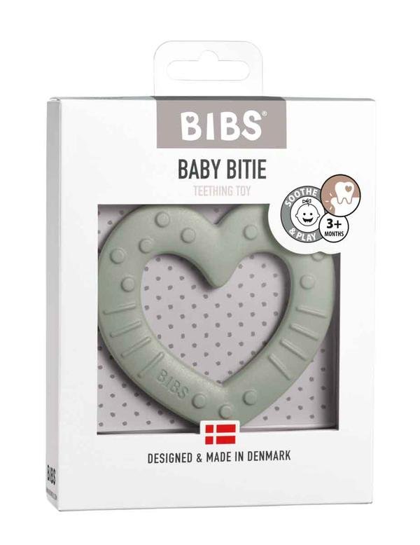  Baby Bitie Silikon Diş Kaşıyıcı Heart Sage 3 Ay+