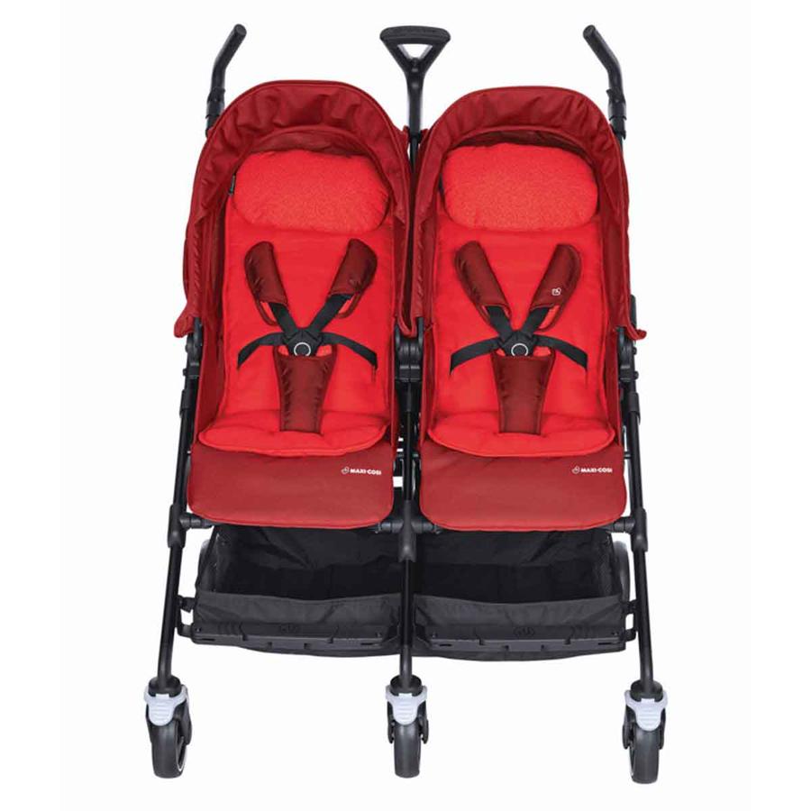  Dana İkiz Bebek Arabası Vivid Red Kırmızı