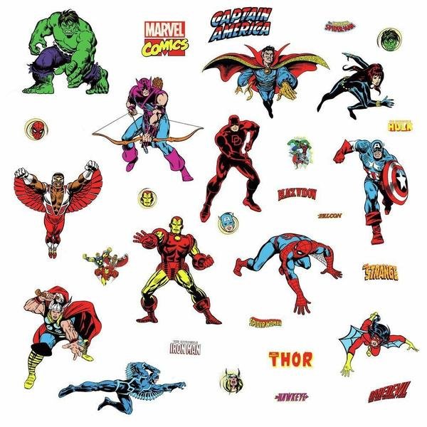  Duvar Stickerı Marvel Karaketleri