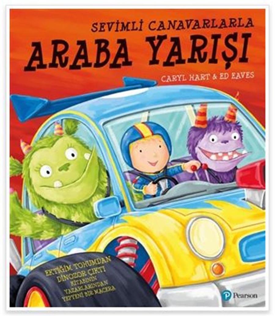  Hikaye Kitabı Sevimli Canavarlarla Araba Yarışı 3 Yaş+