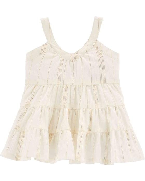 Kız Bebek Çizgili Günlük Elbise Ekru 192135713280 | Carter’s