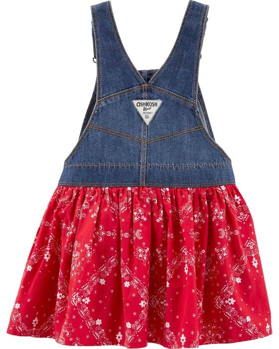 Kız Bebek Denim Salopet Elbise 192135446539 | Carter’s