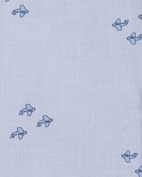Erkek Çocuk Uçak Desenli Gömlek Mavi 194133426544 | Carter’s