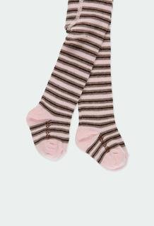  Kız Bebek Çizgili Külotlu Çorap Pembe