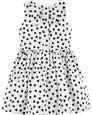 Kız Çocuk Kalp Desenli Parti Elbisesi Beyaz 192135040348 | Carter’s