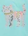 Kız Çocuk Kedi İşlemeli Tişört Mint 192136201359 | Carter’s