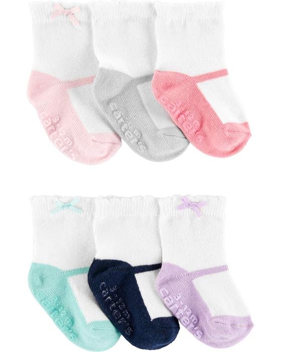 Kız Bebek Soket Çorap 6'lı Paket 889802118911 | Carter’s