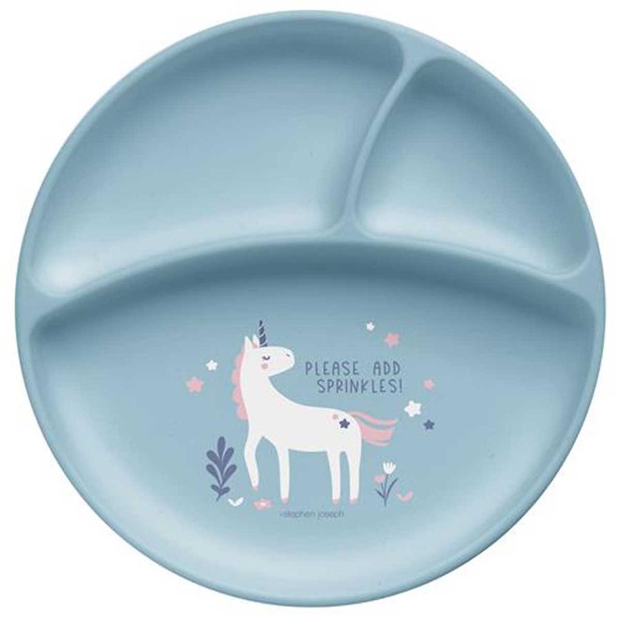  Silikon Alıştırma Tabağı Unicorn 6 Ay+