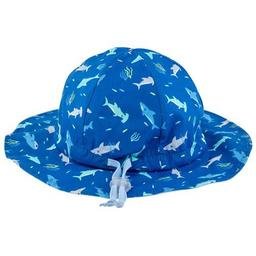  Erkek Bebek Şapka Köpek Balığı Mavi