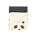  Yenidoğan Çift Yönlü Battaniye Panda Desenli Ekru