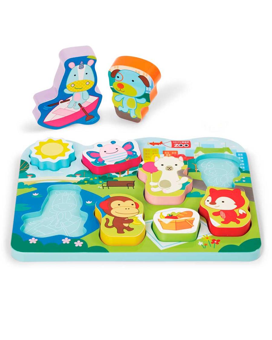  Zoo 3 Boyutlu Eşleştirme Oyunu Parktaki Dostlar 9 Parça Set 12 Ay+