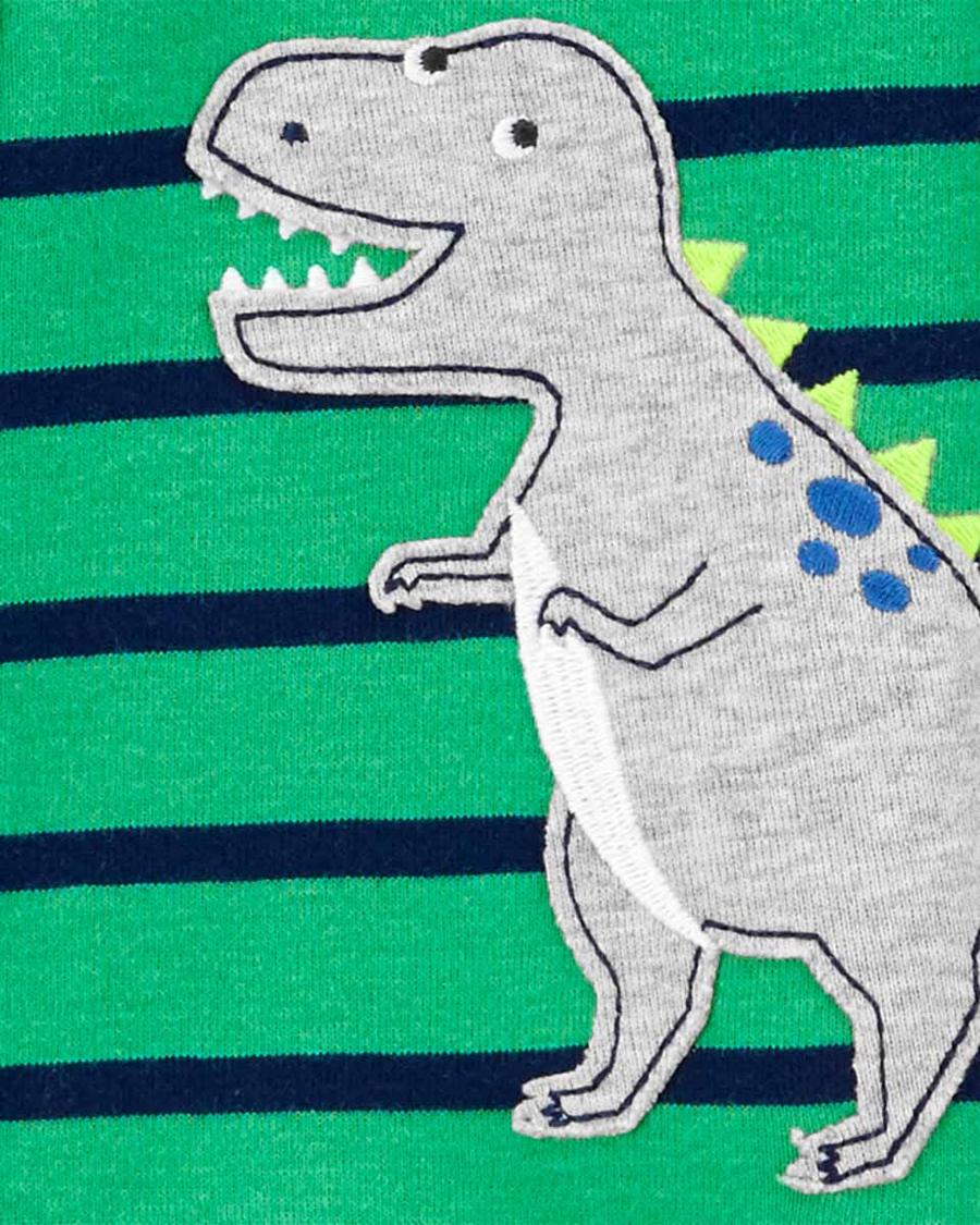 Erkek Çocuk Dinozor Nakışlı Uzun Kollu Uyku Tulumu Yeşil 192136688259 | Carter’s
