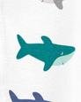 Erkek Bebek Köpek Balığı Desenli Uzun Kollu Patikli Tulum 194135260269 | Carter’s