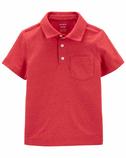 Erkek Çocuk Kısa Kollu Polo Yaka Tişört Kırmızı 194135295292 | Carter’s