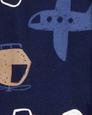 Erkek Bebek Uçak Desenli Tulum Seti 3'lü Paket Koyu Mavi 194135321182 | Carter’s