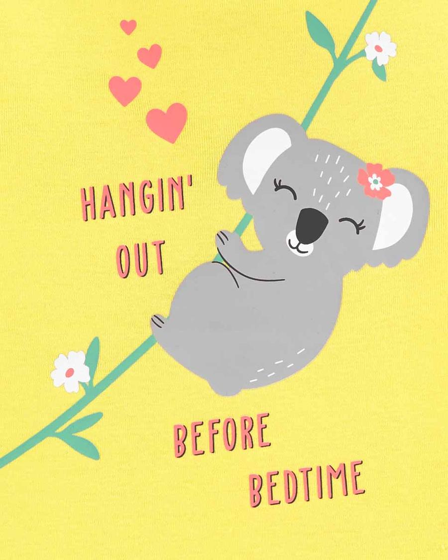 Kız Bebek Koala Desenli Pijama 4'lü Paket 194133195402 | Carter’s