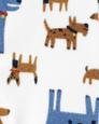 Erkek Çocuk Köpek Desenli Uzun Kollu Patikli Uyku Tulumu 194133416712 | Carter’s