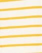  Erkek Bebek Çizgili Uzun Kollu Patikli Tulum Sarı