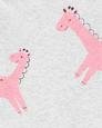 Kız Bebek Zürafa Desenli Hastane Çıkış Seti 3'lü Paket 194135316638 | Carter’s
