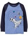 Erkek Çocuk Uzay Baskılı Uzun Kollu Tişört 194135404380 | Carter’s