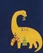  Erkek Çocuk Dinozor Desenli Uzun Kollu Pijama 4'lü Paket