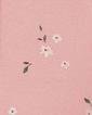  Kız Bebek Çiçek Desenli Kapüşonlu Uzun Kollu Eşofman Üstü Pembe