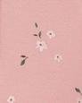 Kız Bebek Çiçek Desenli Kapüşonlu Uzun Kollu Eşofman Üstü Pembe 194135422377 | Carter’s