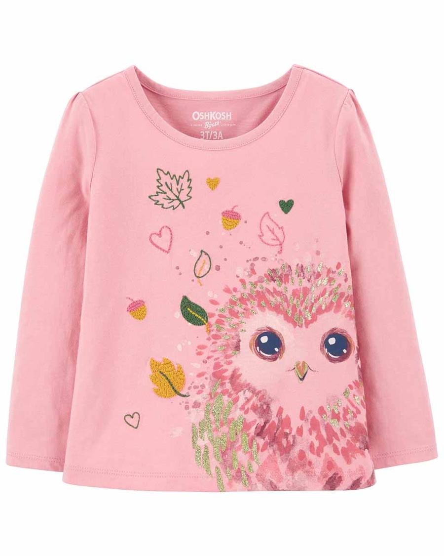 Kız Bebek Uzun Kollu Tişört Lila 194135444249 | Carter’s