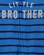 Erkek Bebek Çizgili Uzun Kollu Patikli Polar Tulum Mavi 194135464933 | Carter’s
