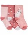 Kız Çocuk Soket Çorap 3'lü Paket Pembe 194135509658 | Carter’s