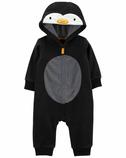 Erkek Bebek Penguen Uzun Kollu Tulum Siyah 194135715226 | Carter’s